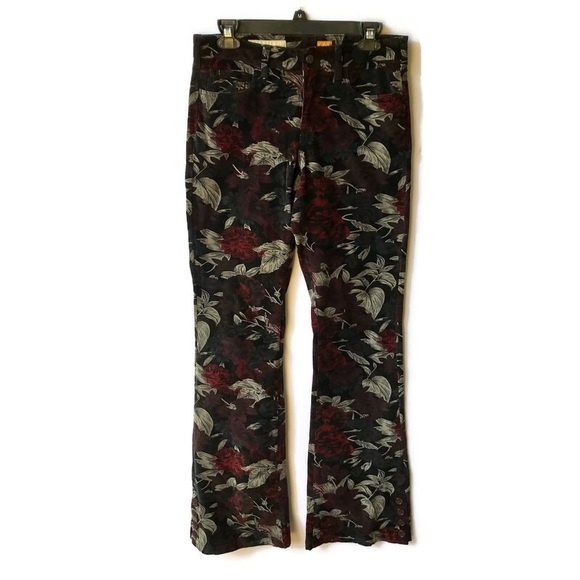 Pilcro And The Letterpress Floral Corduroy Pants - Picture 3 of 8